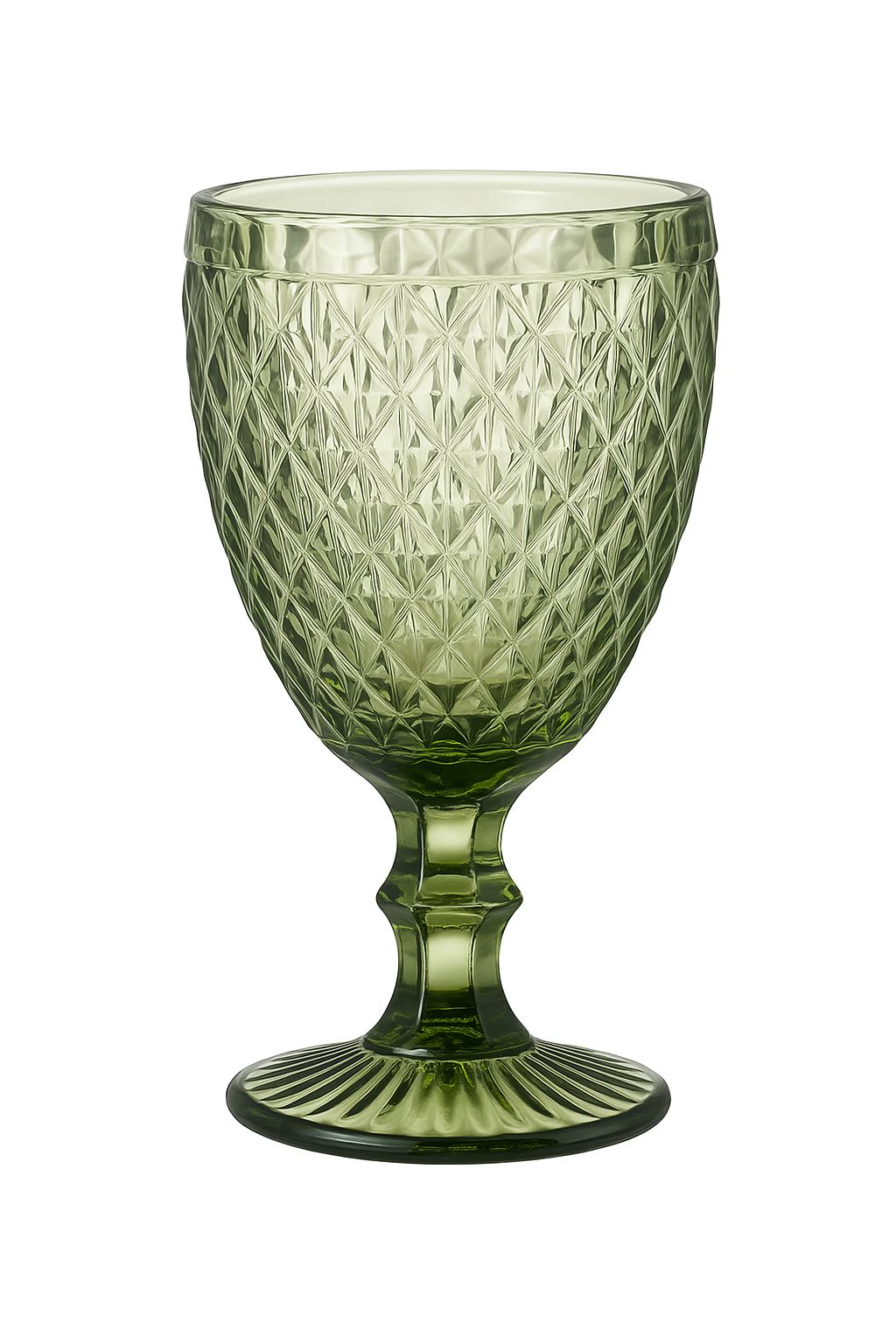 Verre à vin relief style rétro verre épais