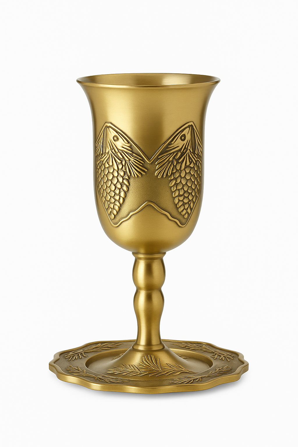 Verre a vin retro europeen en alliage bronze