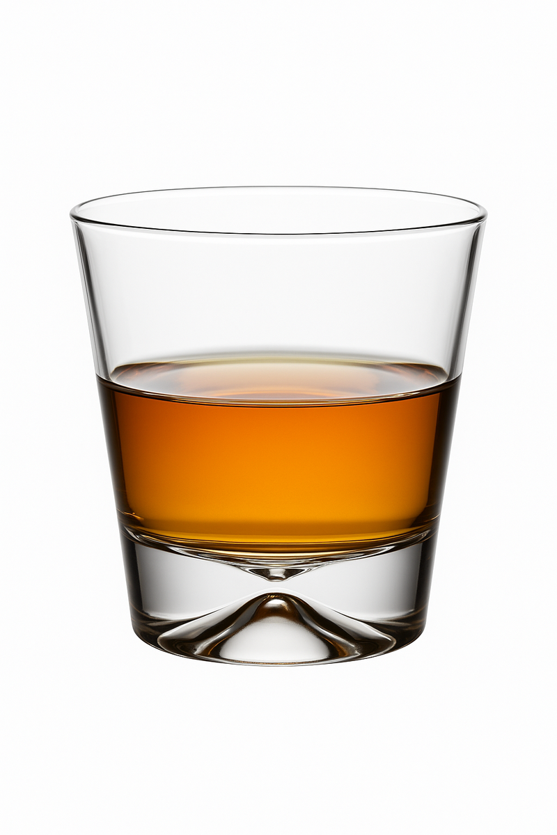 Verre à whisky old fashioned gravé style vintage