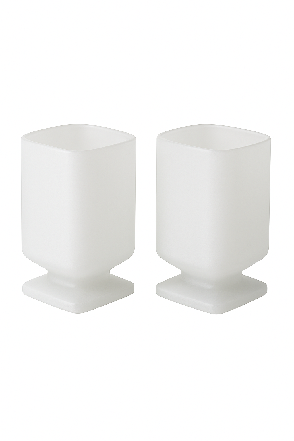 Verre carré dépoli style moderne pour boissons froides