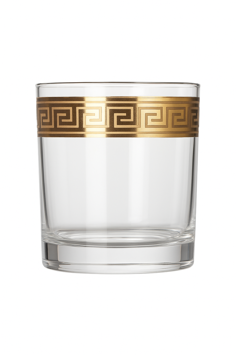 Verre cristal style européen bord argent vin champagne
