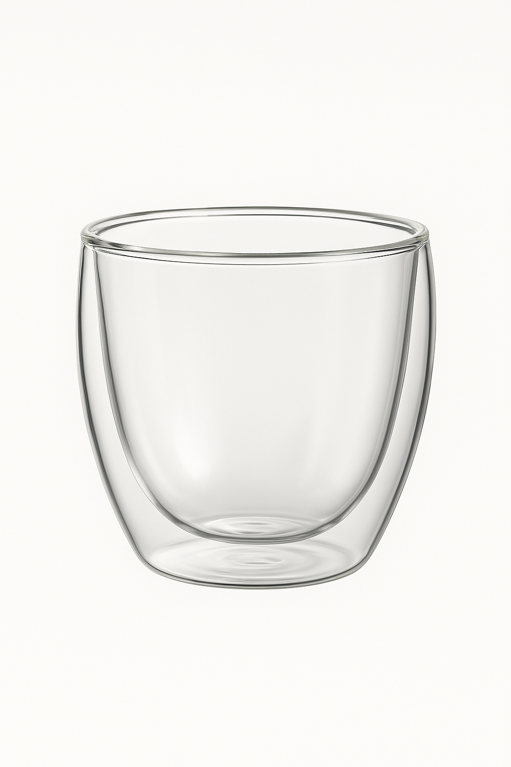 Verre double paroi isolant strié pour café whisky