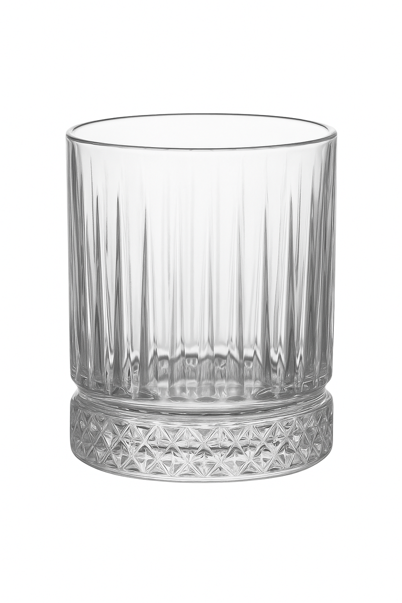 Verre strié vertical multifonction vin bière eau maison