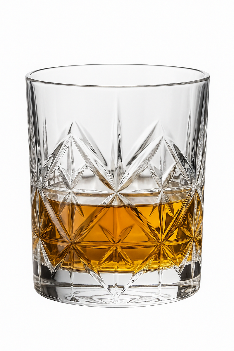 Verre whisky old fashioned gravé style vintage cadeau