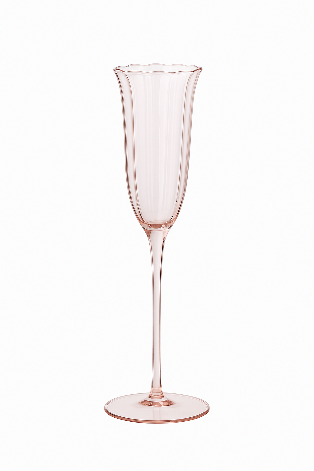 Verres à vin vintage motif floral style cristal