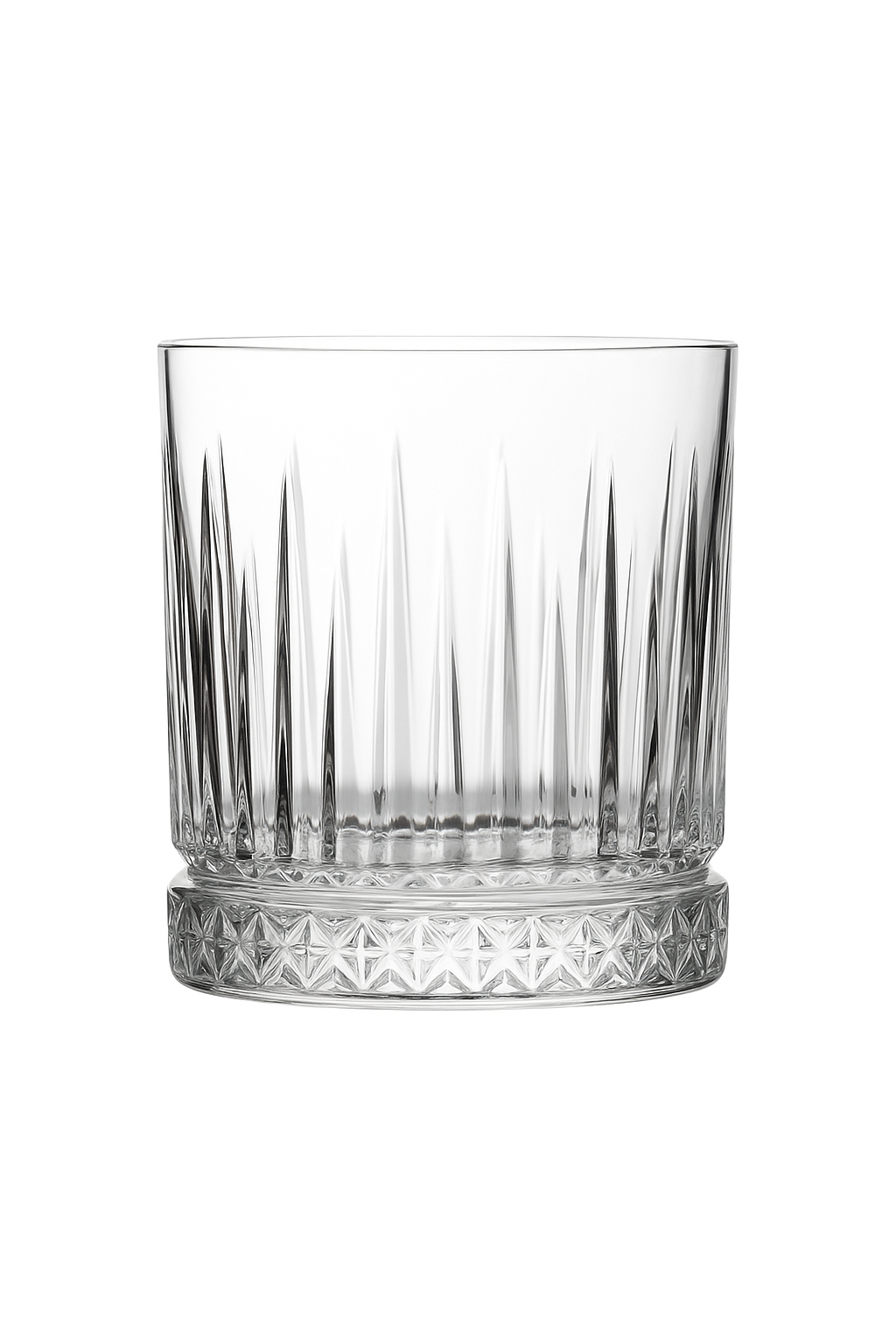 Verres à whisky old fashioned relief vintage