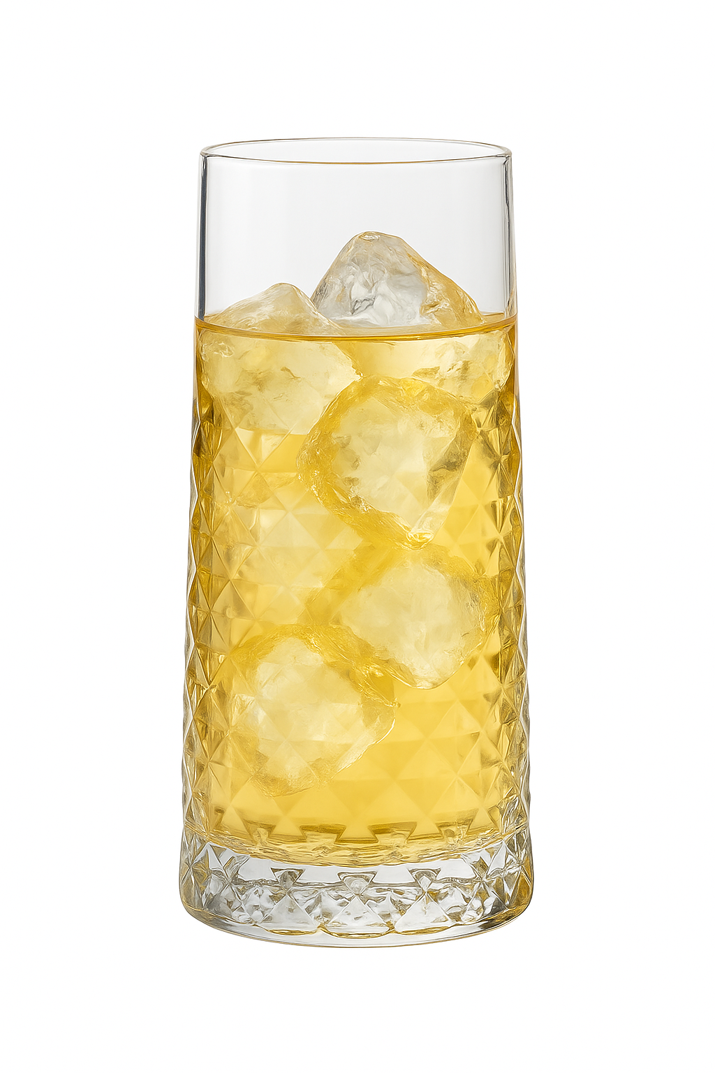 Verres collins cristal sans plomb motif rayé élégant