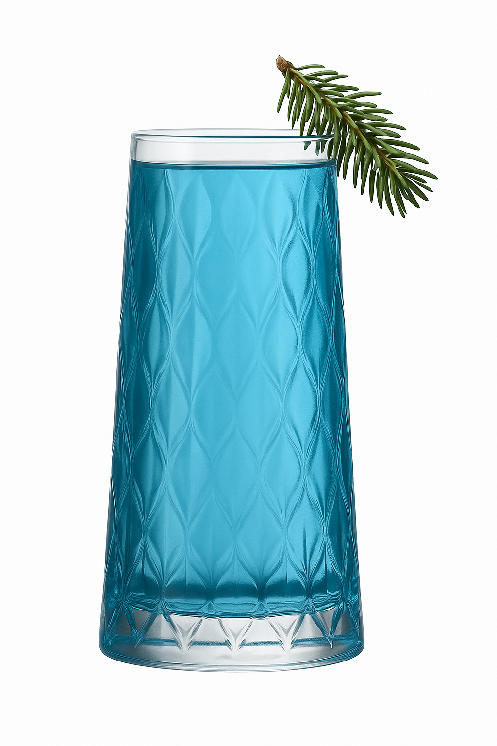 Verres collins en cristal motif strié élégants