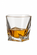 Verres cristal motif taillé pour whisky bière vin