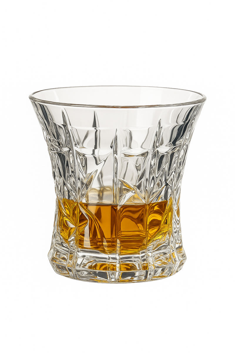verres cristal relief style vintage bar maison réception