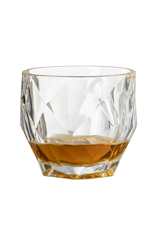 Verres cristal sculpté style vintage pour bar maison