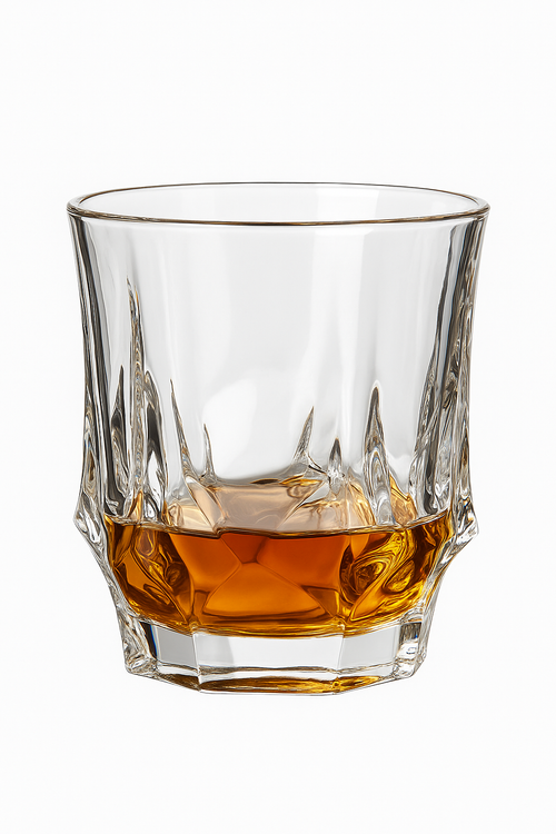 verres en cristal design relief pour table bar
