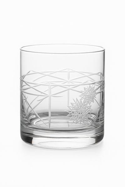 Verres old fashioned motif gravé pour whisky cocktails