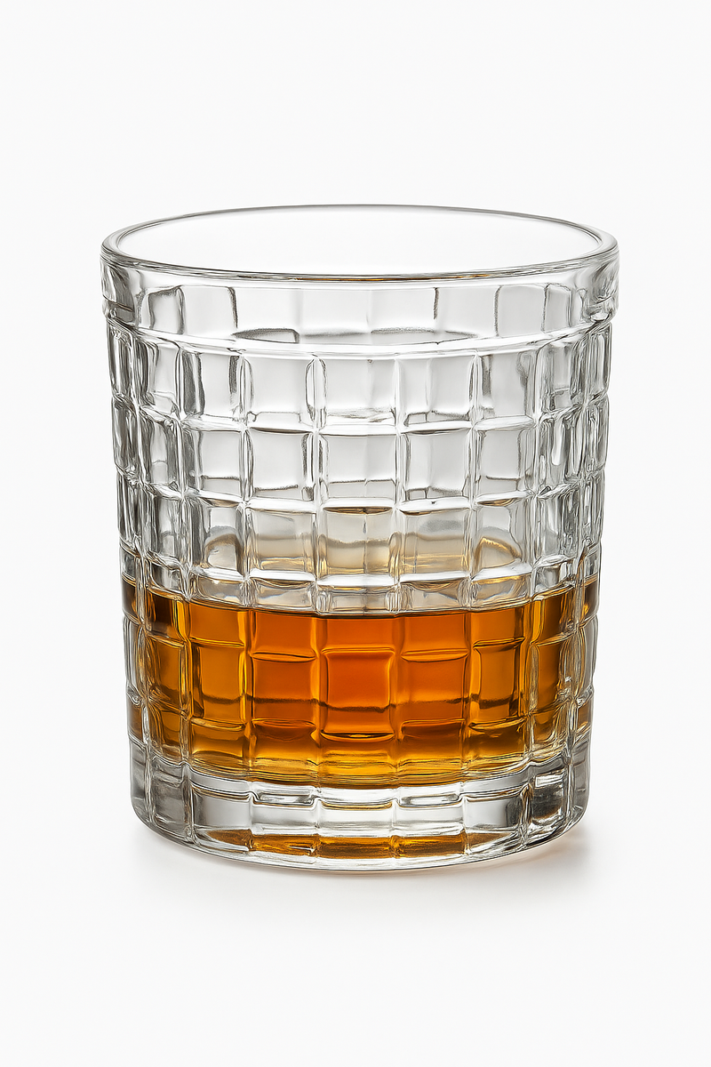 Verres whisky gravés style old fashioned motif élégant