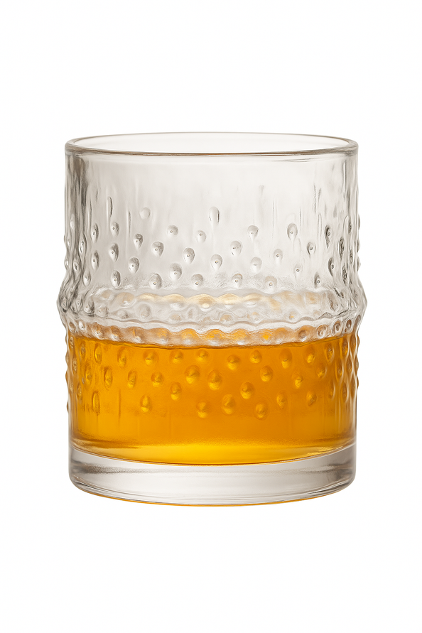 Verres whisky old fashioned relief élégant dégustation maison