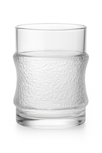 Verres whisky relief fond épais style élégant bar