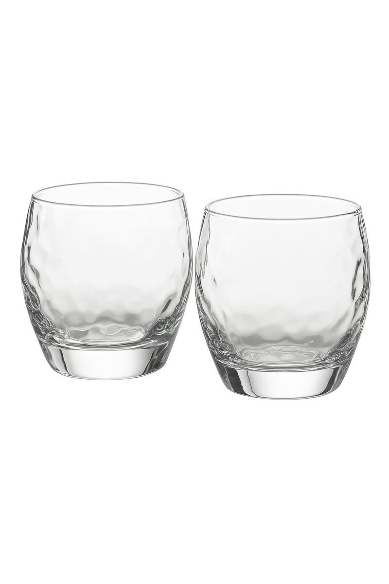 Verres whisky relief style luxe pour spiritueux set