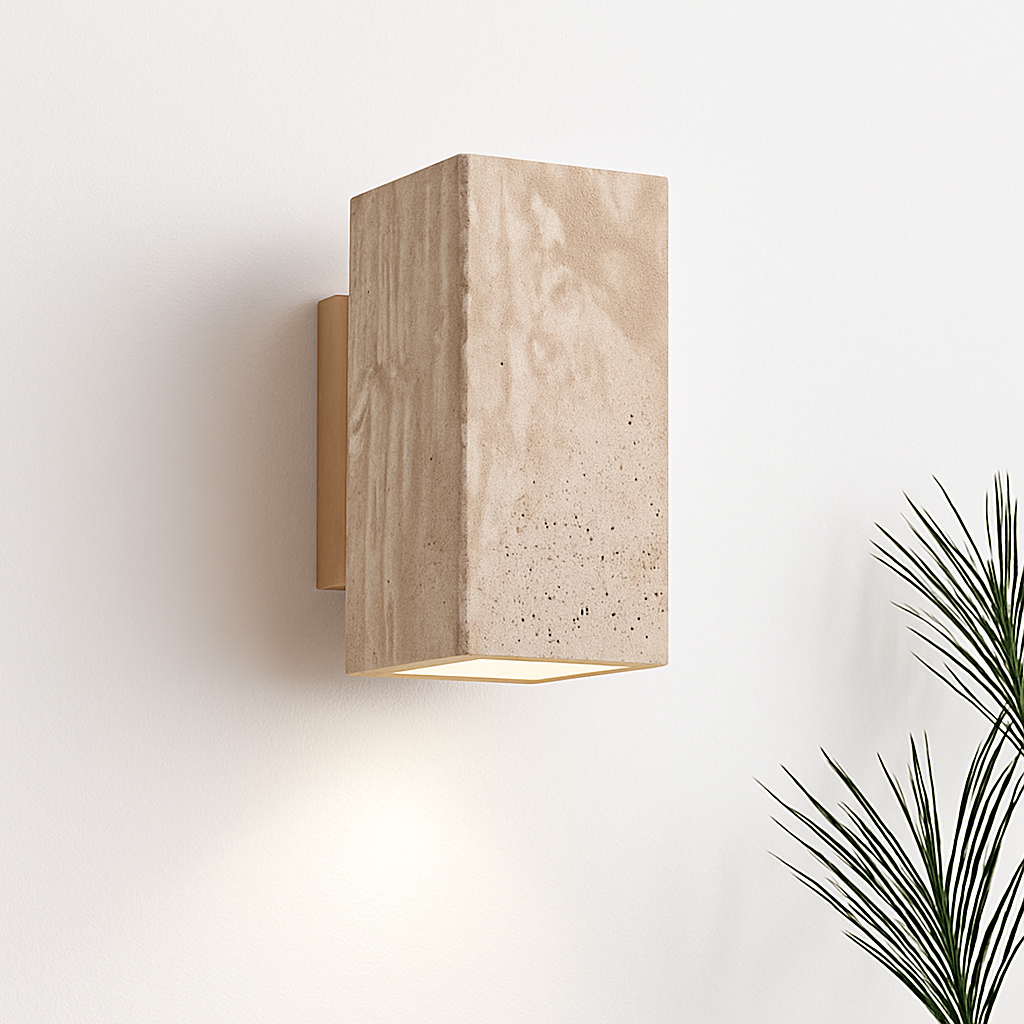 Wabi Sabi – applique murale Led en marbre jaune - vue 5 sur 12