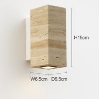 Wabi Sabi – applique murale Led en marbre jaune