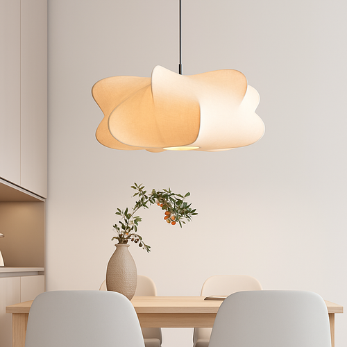 Wabi-sabi salon plafonnier boutique Bar salon lampes suspendues soie japon suspendu Lustre décorations pour la maison Lustre