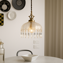 YEBMLP Suspension en verre rétro français d'intérieur à LED