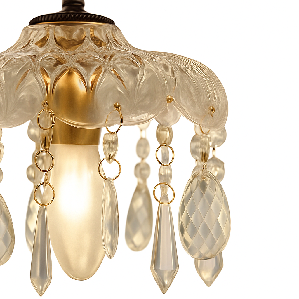 YEBMLP Suspension en verre rétro français d'intérieur à LED - vue 8 sur 8