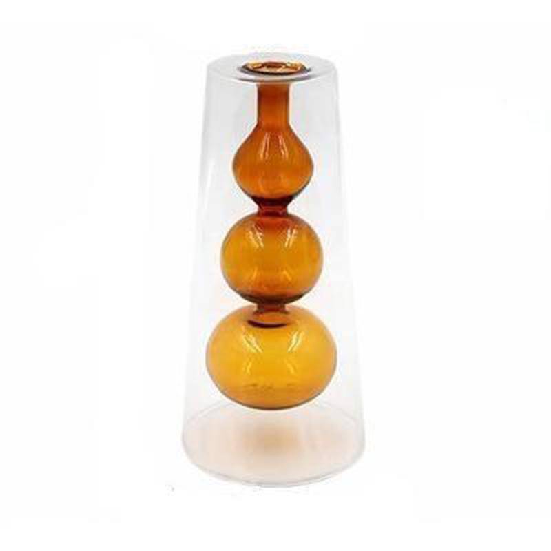 Vase en verre design aux couleurs style Creative
