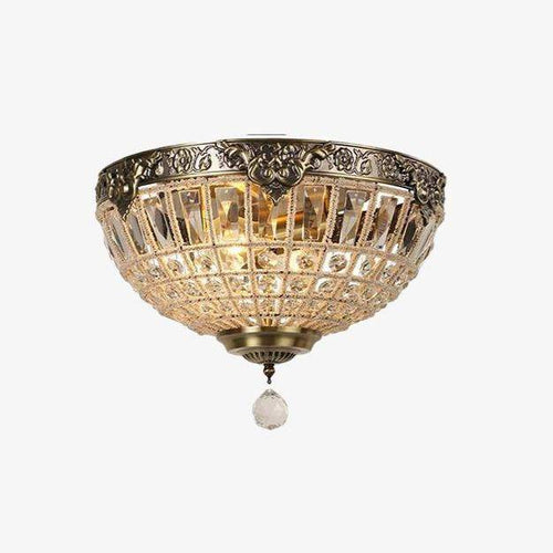 Plafonnier design à LED en verre cristal rétro Hotel