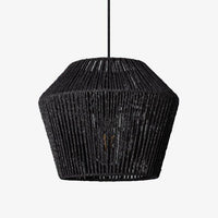 Suspension design à LED avec abat-jour papier tressé Loft