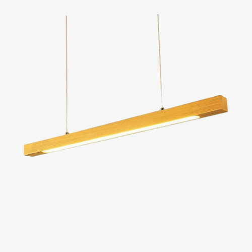 Lustre design en bois long à LED Bar