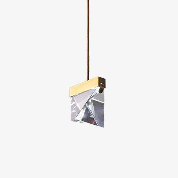Suspension design LED en verre cristal Full