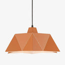 Suspension rétro à LED abat-jour avec triangles en métal Vintage
