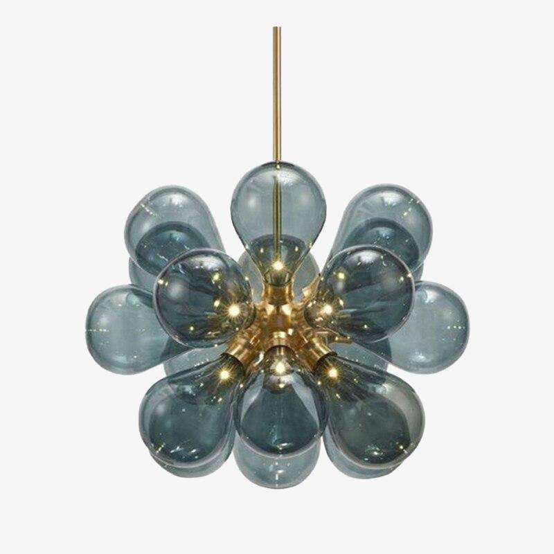 Suspension design LED en verre coloré Glass