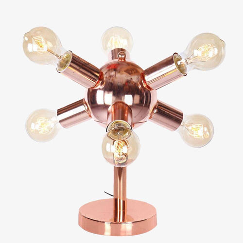 Lampe à poser design à LED rose gold avec plusieurs ampoules Creative