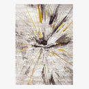 Tapis moderne rectangle gris style Shen