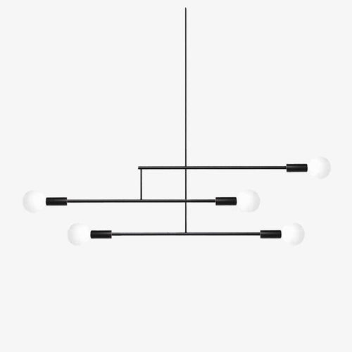 Suspension design à LED en métal avec plusieurs lampes Creative