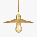 Suspension design LED en métal doré avec abat-jour chapeau Coffee