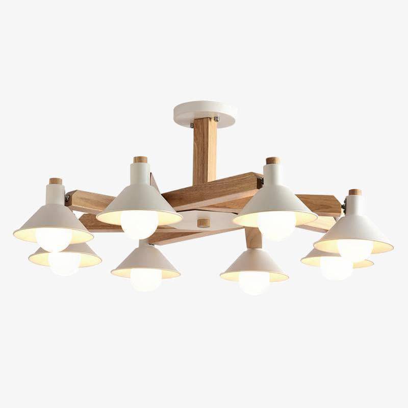 Plafonnier LED en bois Bulbs (noir ou blanc)