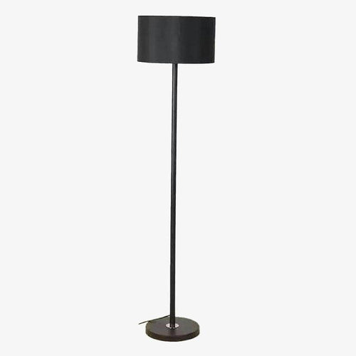 Lampadaire sur pied noir avec abat-jour