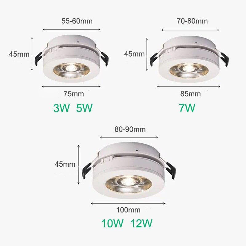 Spot encastré rond LED avec orientation 360 - vue 7 sur 7