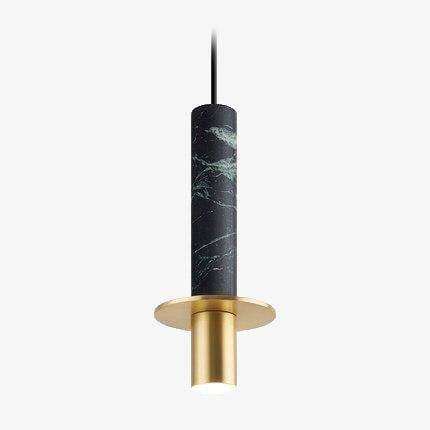 Suspension design à LED en ciment terrazzo style Luxury