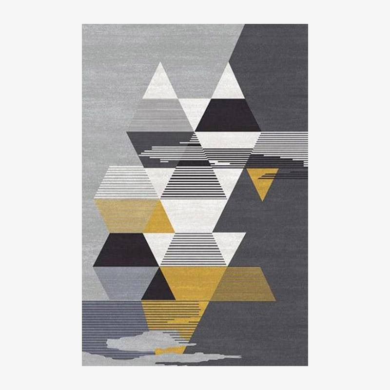 Tapis rectangle moderne style géométrique Wilson A