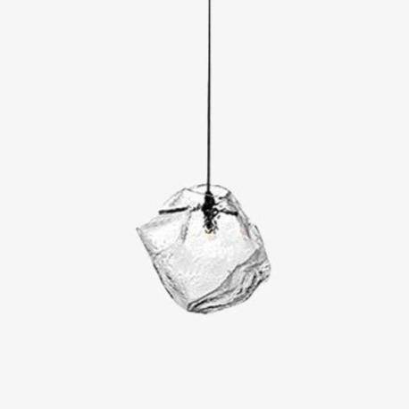 Suspension design à LED en pierre de verre Light