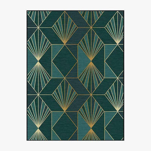 Tapis rectangle vintage aux formes géométriques Luxury Floor A