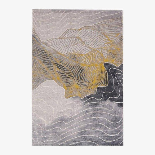 Tapis rectangle au style abstrait Luxury
