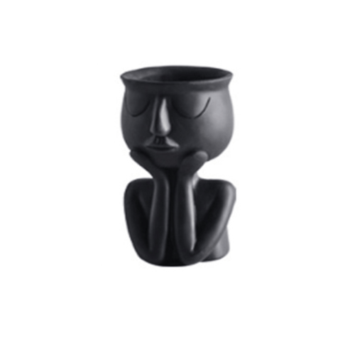 Vase statue en résine colorée Creative