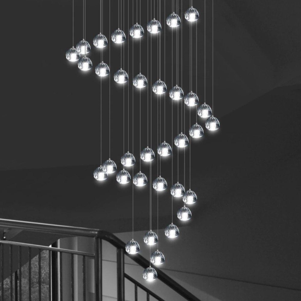 Lustre moderne LED en forme de glaçons en cristal Jaione