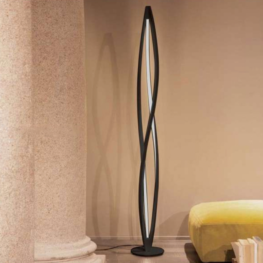 Lampadaire industriel LED minimaliste en métal résistant Hevenly - vue 5 sur 13