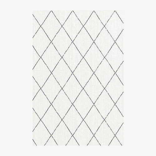Tapis rectangle aux formes géométriques style Piquio D
