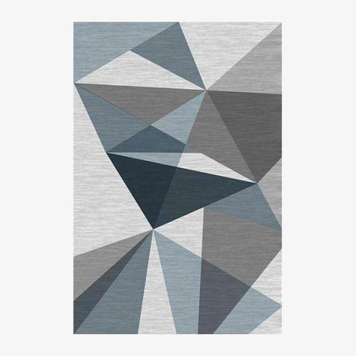 Tapis rectangle moderne style géométrique Wilson F